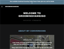 Tablet Screenshot of groomingvans2go.com